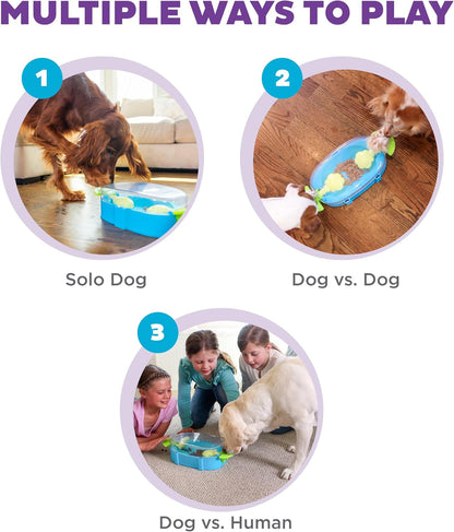Nina Ottosson Dog Hide N' Slide Dog Toy Treat Puzzle, 11.6"