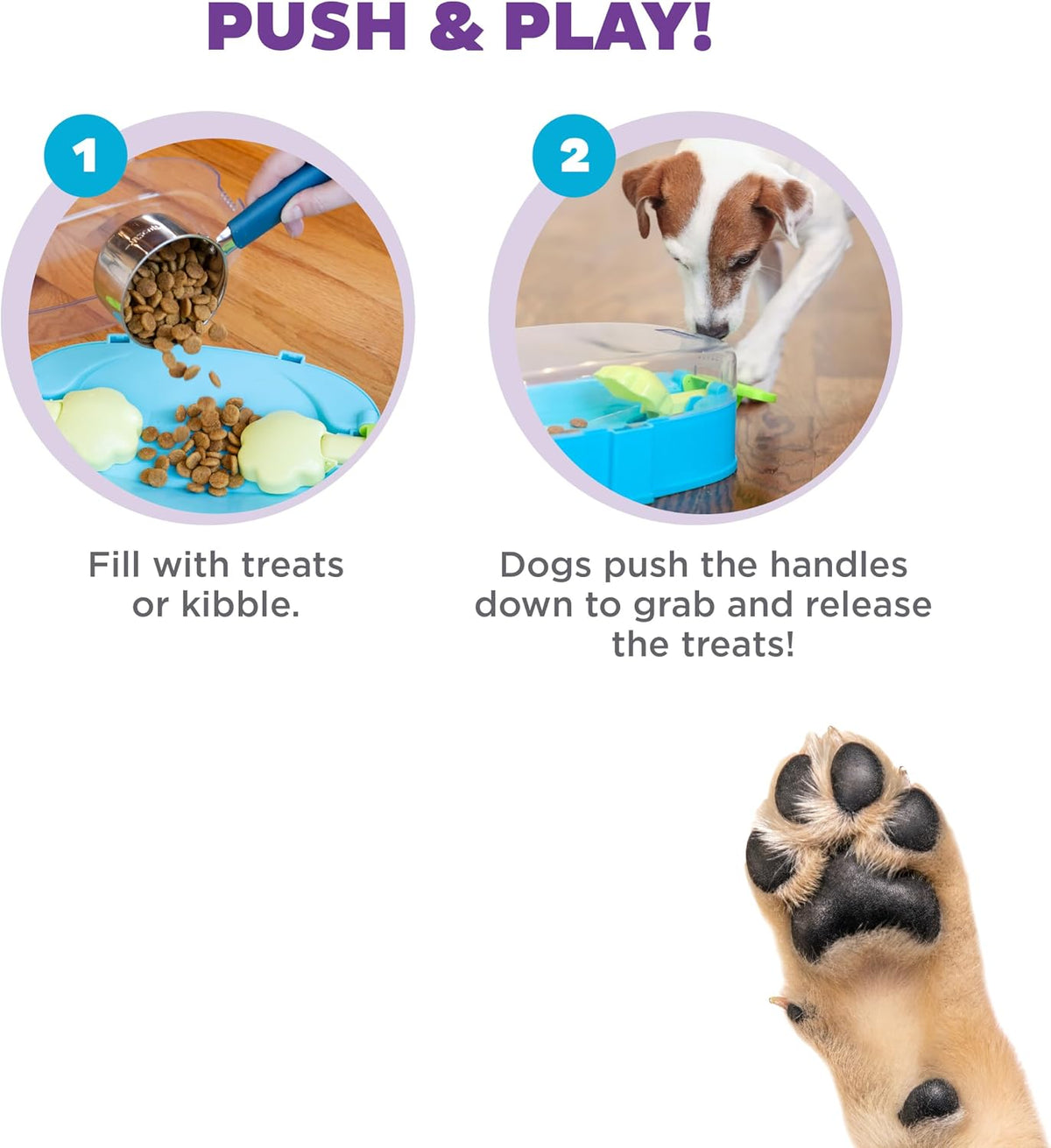 Nina Ottosson Dog Hide N' Slide Dog Toy Treat Puzzle, 11.6"