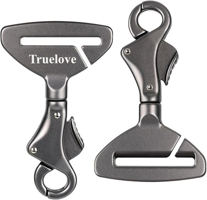 Truelove Vehicle Seat Belt Safety Buckle Lock, Dog Seat Belt Clip Universal Dog Car Restraint - Dog Seatbelt Lock - Portable Vehicle Seatbelt Harness for Pet Car Travel