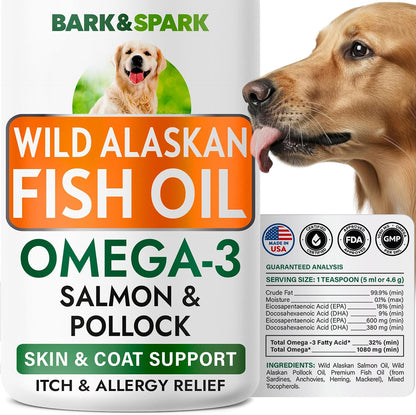 Dog Allergy Relief Chews - Skin Health & Anti-Itch Supplement with Omega-3