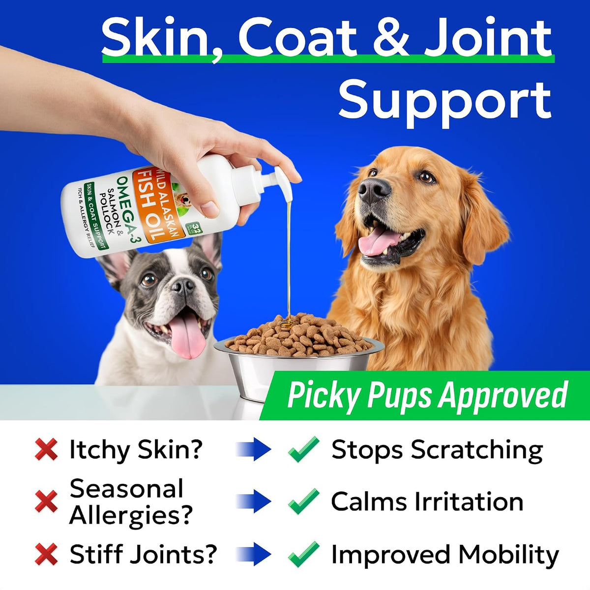 Dog Allergy Relief Chews - Skin Health & Anti-Itch Supplement with Omega-3