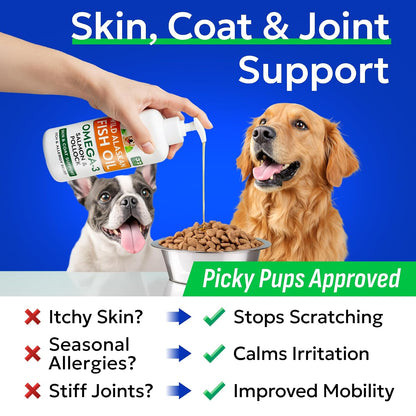 Dog Allergy Relief Chews - Skin Health & Anti-Itch Supplement with Omega-3