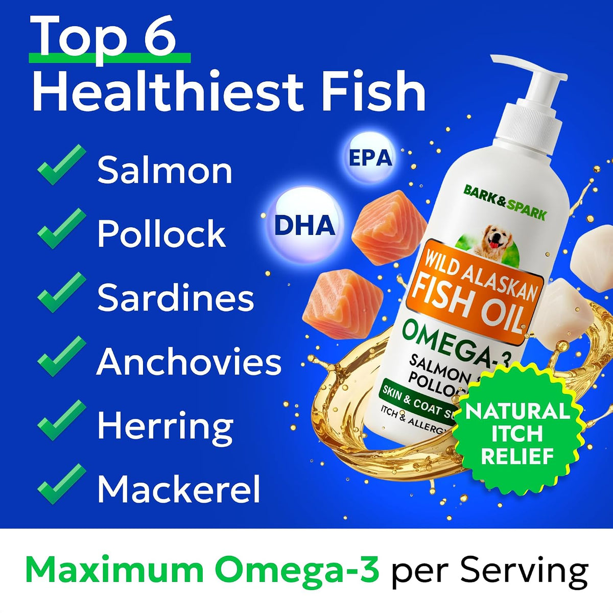 Dog Allergy Relief Chews - Skin Health & Anti-Itch Supplement with Omega-3