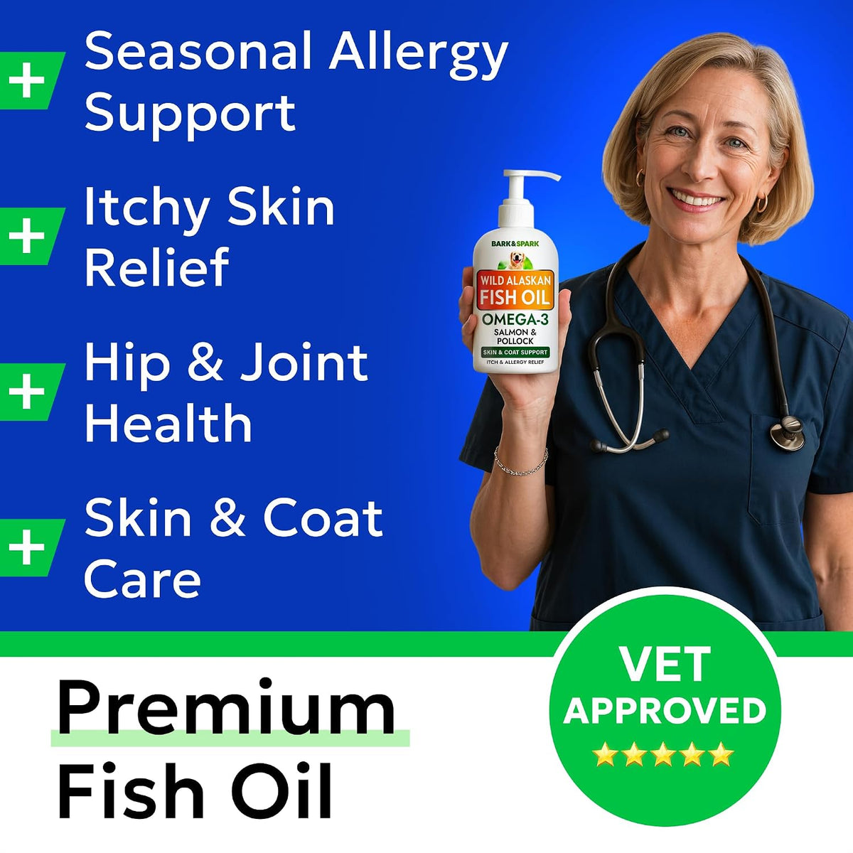 Dog Allergy Relief Chews - Skin Health & Anti-Itch Supplement with Omega-3