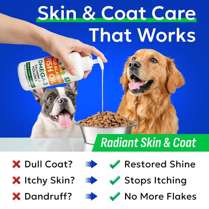 Dog Allergy Relief Chews - Skin Health & Anti-Itch Supplement with Omega-3