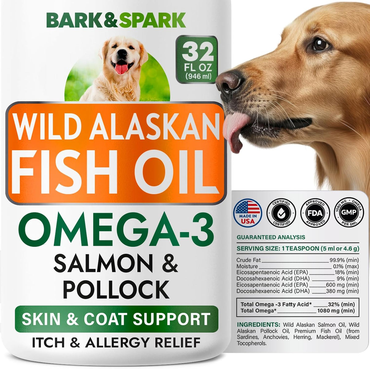 Dog Allergy Relief Chews - Skin Health & Anti-Itch Supplement with Omega-3