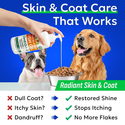 Dog Allergy Relief Chews - Skin Health & Anti-Itch Supplement with Omega-3