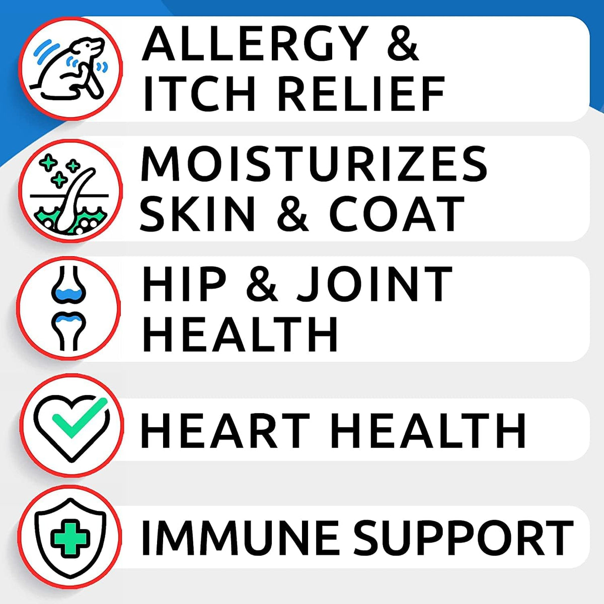 Dog Allergy Relief Chews - Skin Health & Anti-Itch Supplement with Omega-3