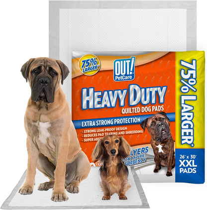 ! PetCare XXL Puppy Pads, Heavy Duty Pee Pads for Dogs, 26x30, 30 Count