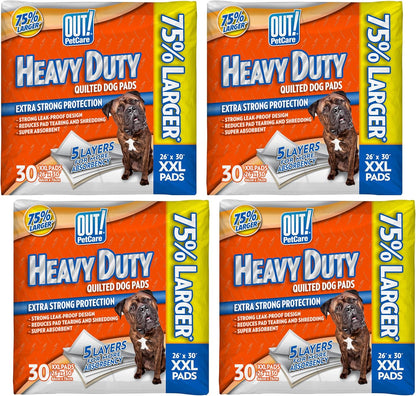 ! PetCare XXL Puppy Pads, Heavy Duty Pee Pads for Dogs, 26x30, 30 Count