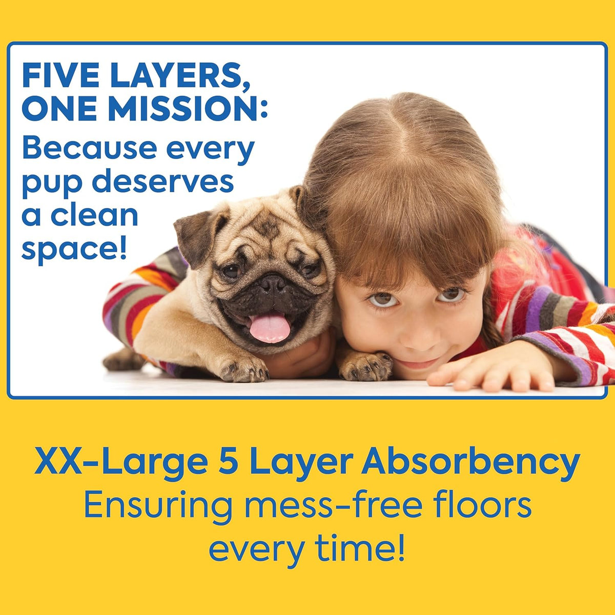 ! PetCare XXL Puppy Pads, Heavy Duty Pee Pads for Dogs, 26x30, 30 Count
