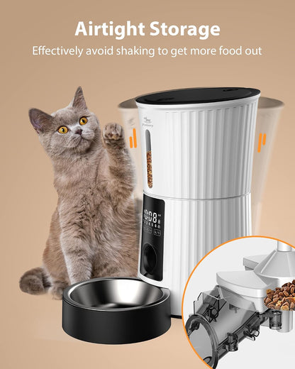 Timed Automatic Cat Feeder - 4L Dry Food Dispenser for Cats and Dogs