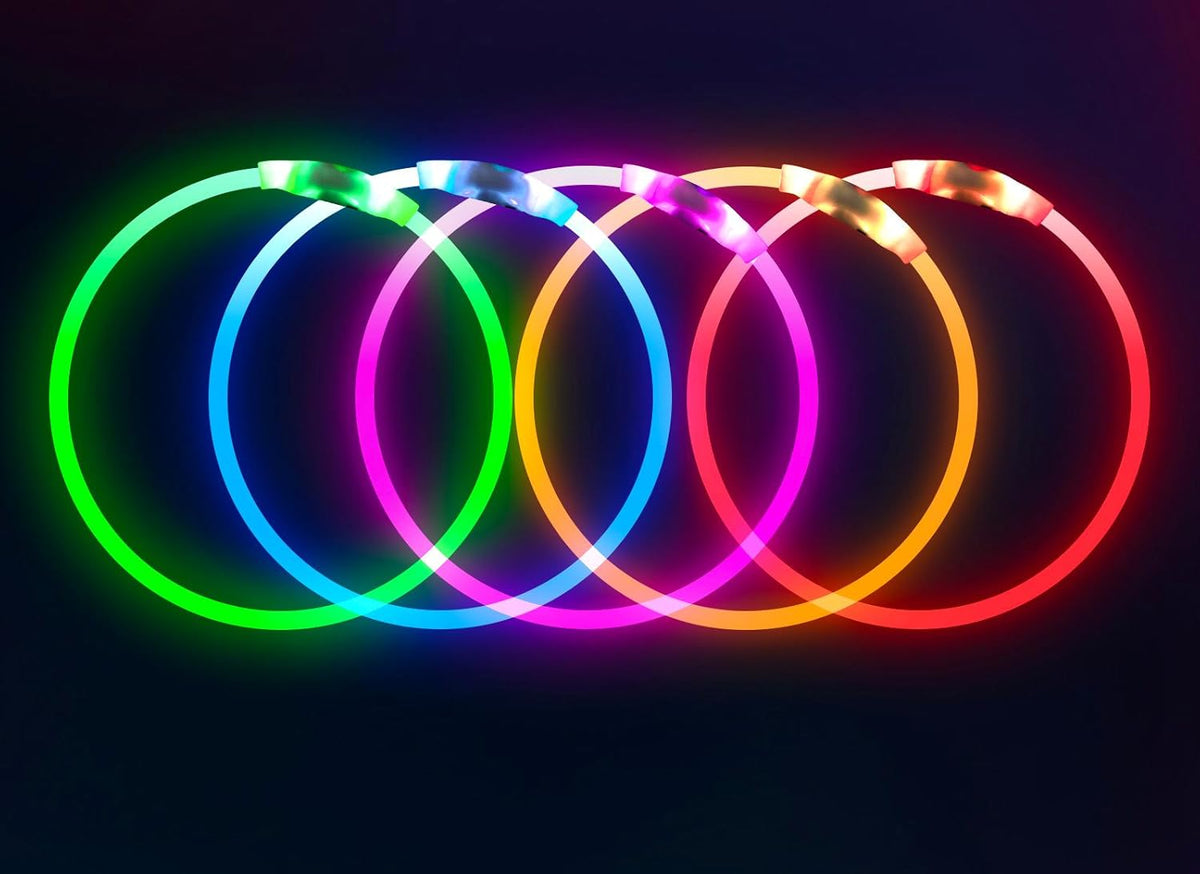 Light up Dog Collar, USB Rechargeable Led Flash Dog Necklace
