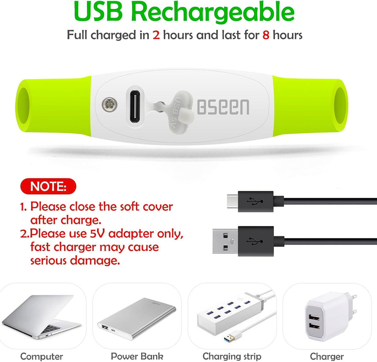 Light up Dog Collar, USB Rechargeable Led Flash Dog Necklace