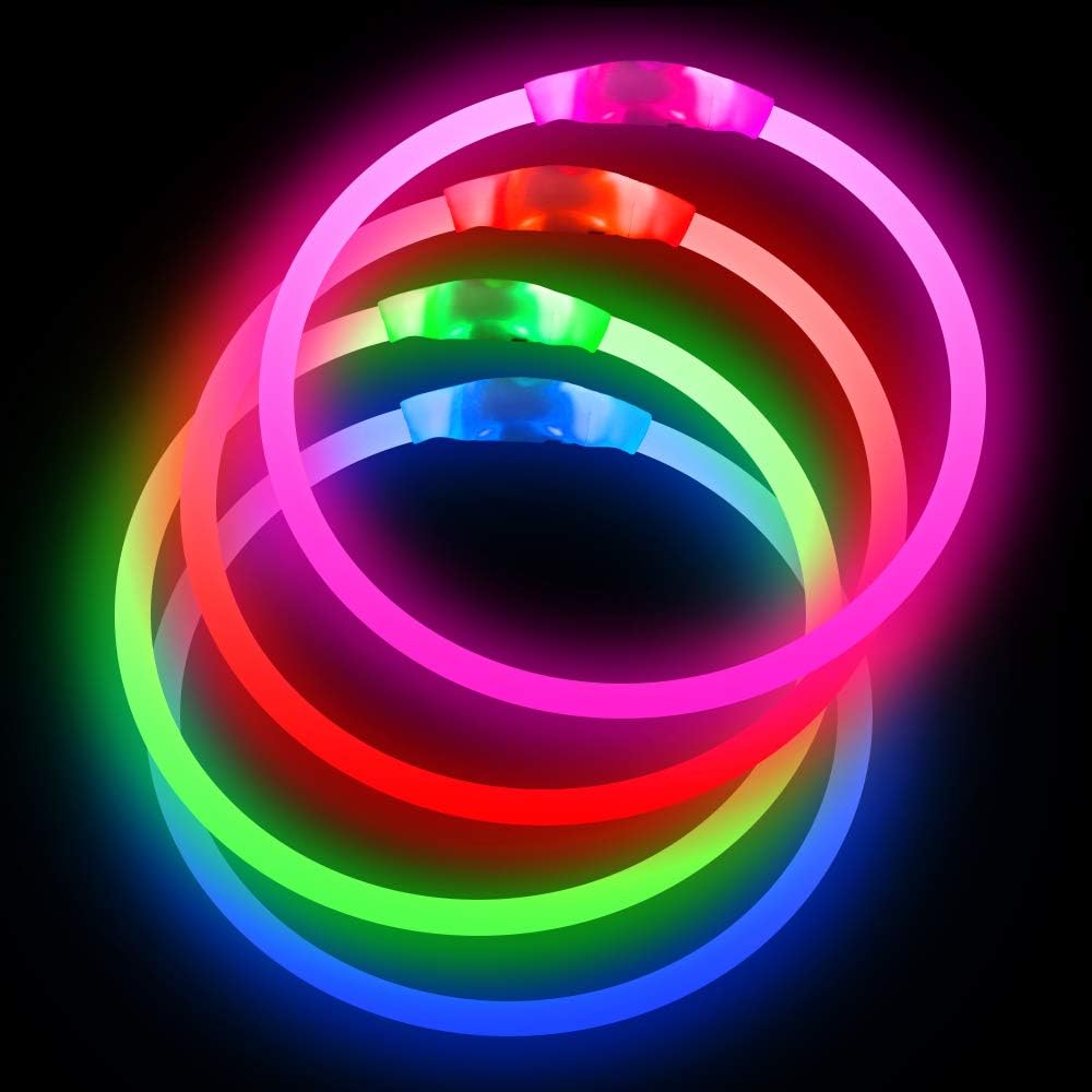 Light up Dog Collar, USB Rechargeable Led Flash Dog Necklace