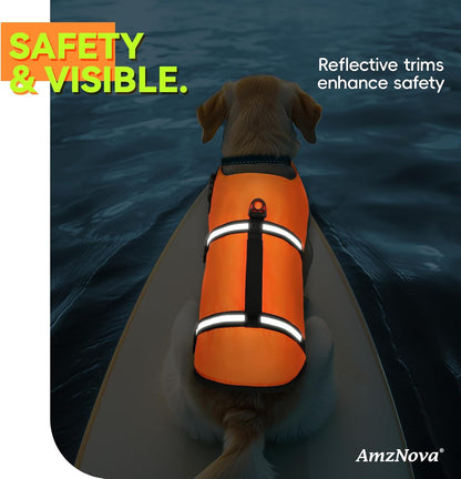 Dog Swim Vest Rip Stop Dog Life Vest Lifejacket