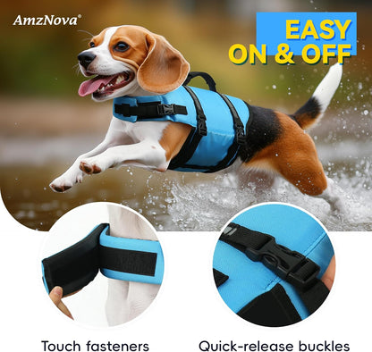 Dog Swim Vest Rip Stop Dog Life Vest Lifejacket