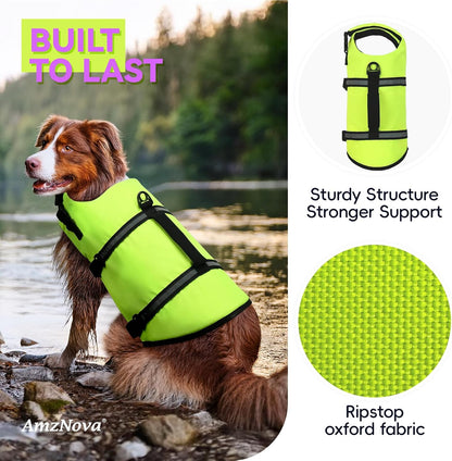 Dog Swim Vest Rip Stop Dog Life Vest Lifejacket
