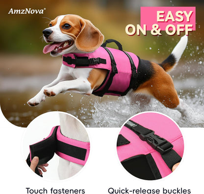 Dog Swim Vest Rip Stop Dog Life Vest Lifejacket