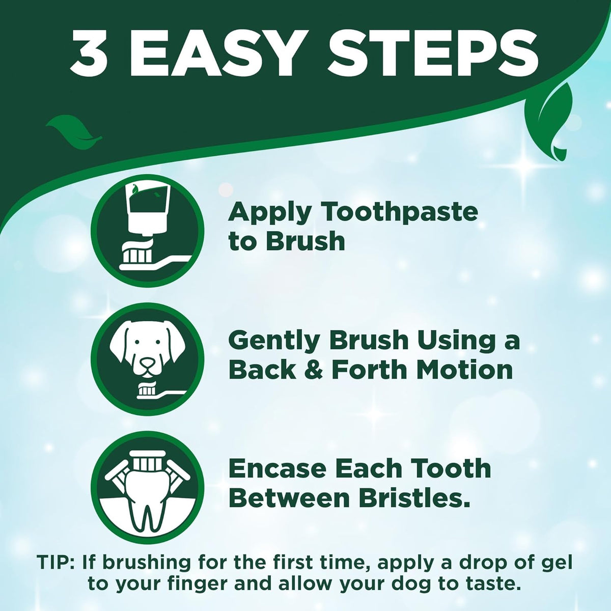 Dog Toothpaste & Toothbrush Dental Care Kit, With Brush 3.5 oz | Enzymatic Toothpaste for Dogs, Toothbrush & Finger Brush Included, Helps Remove Plaque & Freshen Dog Breath, Vet Formulated