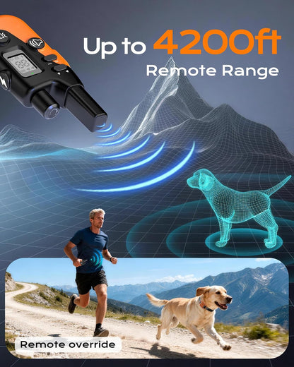 Shock Collar for Dogs with Remote, Dog Training Collar for 10-120lbs Dogs