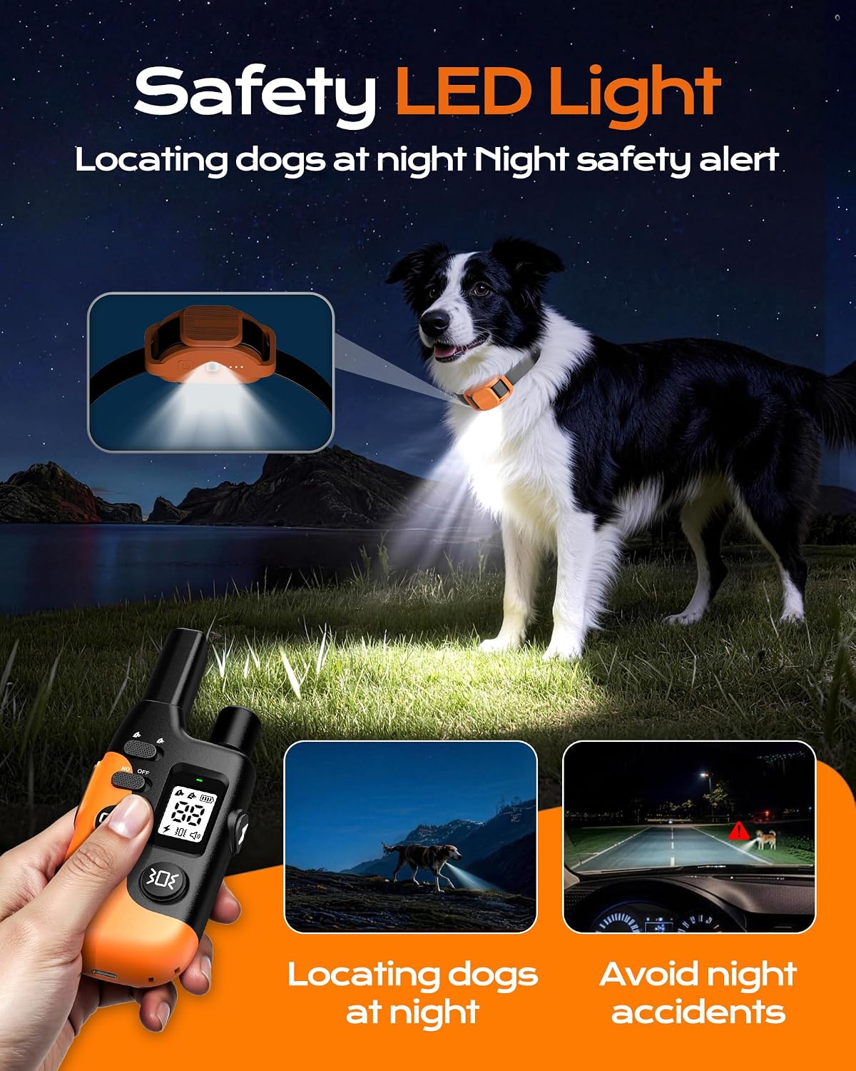 Shock Collar for Dogs with Remote, Dog Training Collar for 10-120lbs Dogs