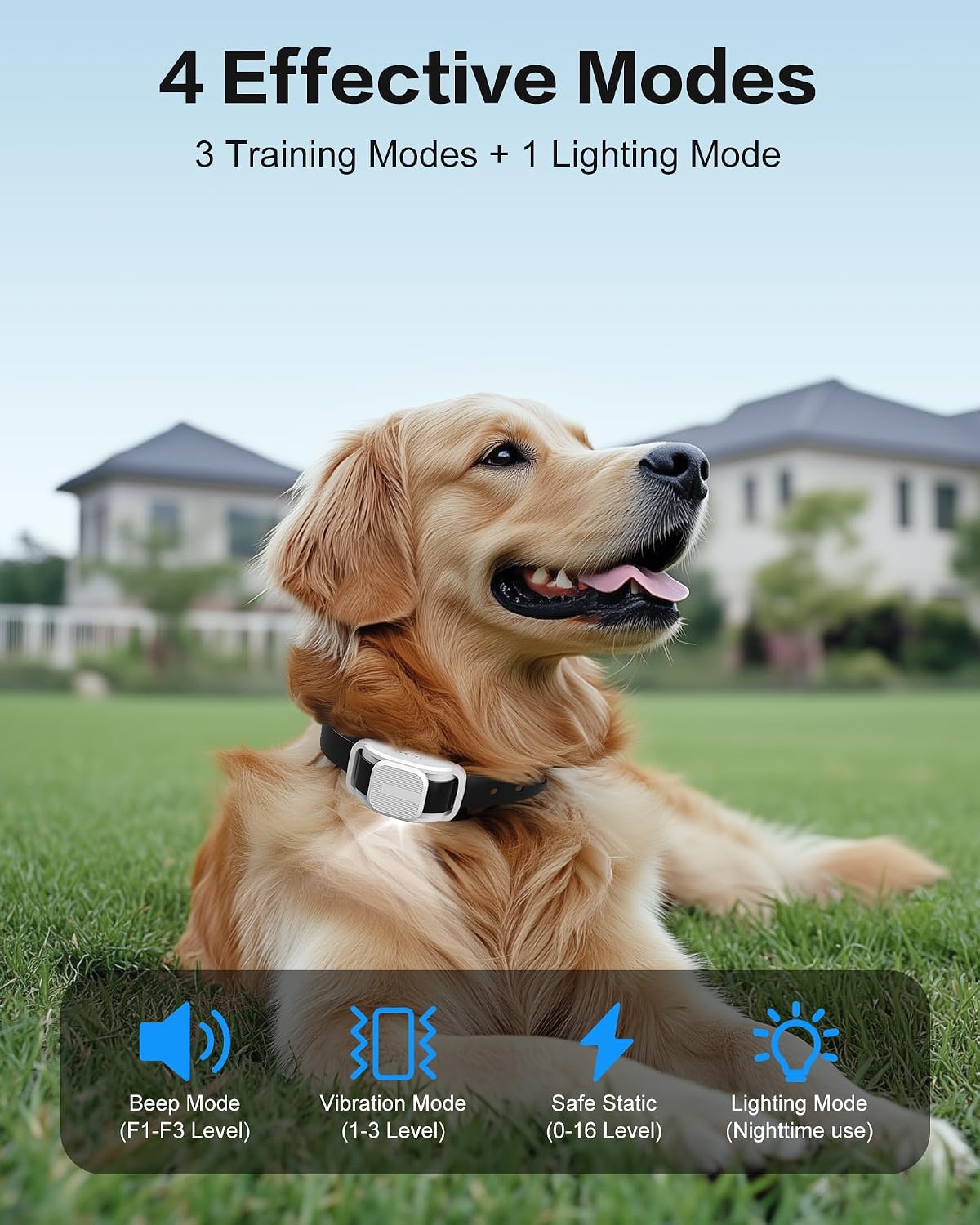 Shock Collar for Dogs with Remote, Dog Training Collar for 10-120lbs Dogs