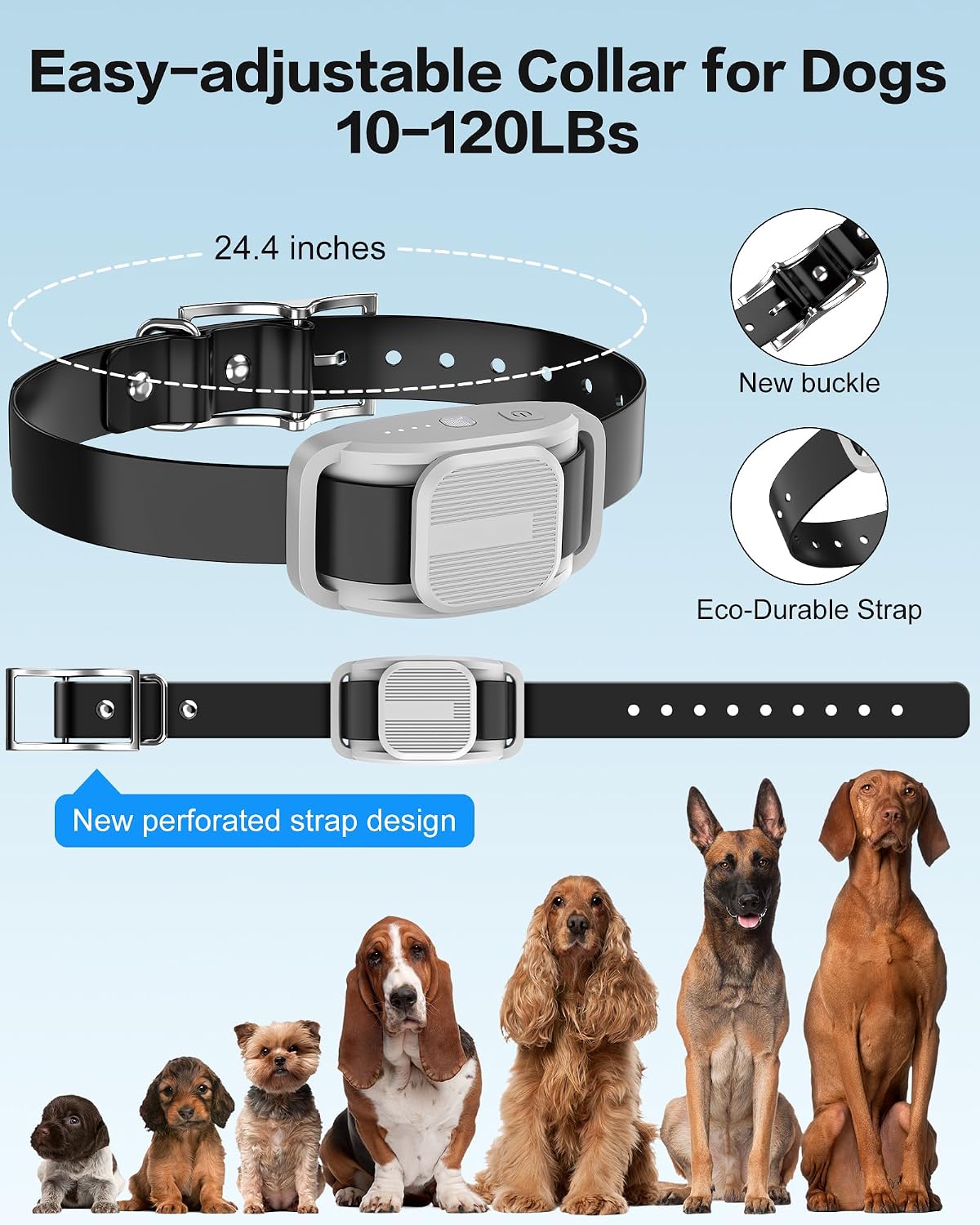 Shock Collar for Dogs with Remote, Dog Training Collar for 10-120lbs Dogs