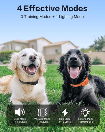Shock Collar for Dogs with Remote, Dog Training Collar for 10-120lbs Dogs
