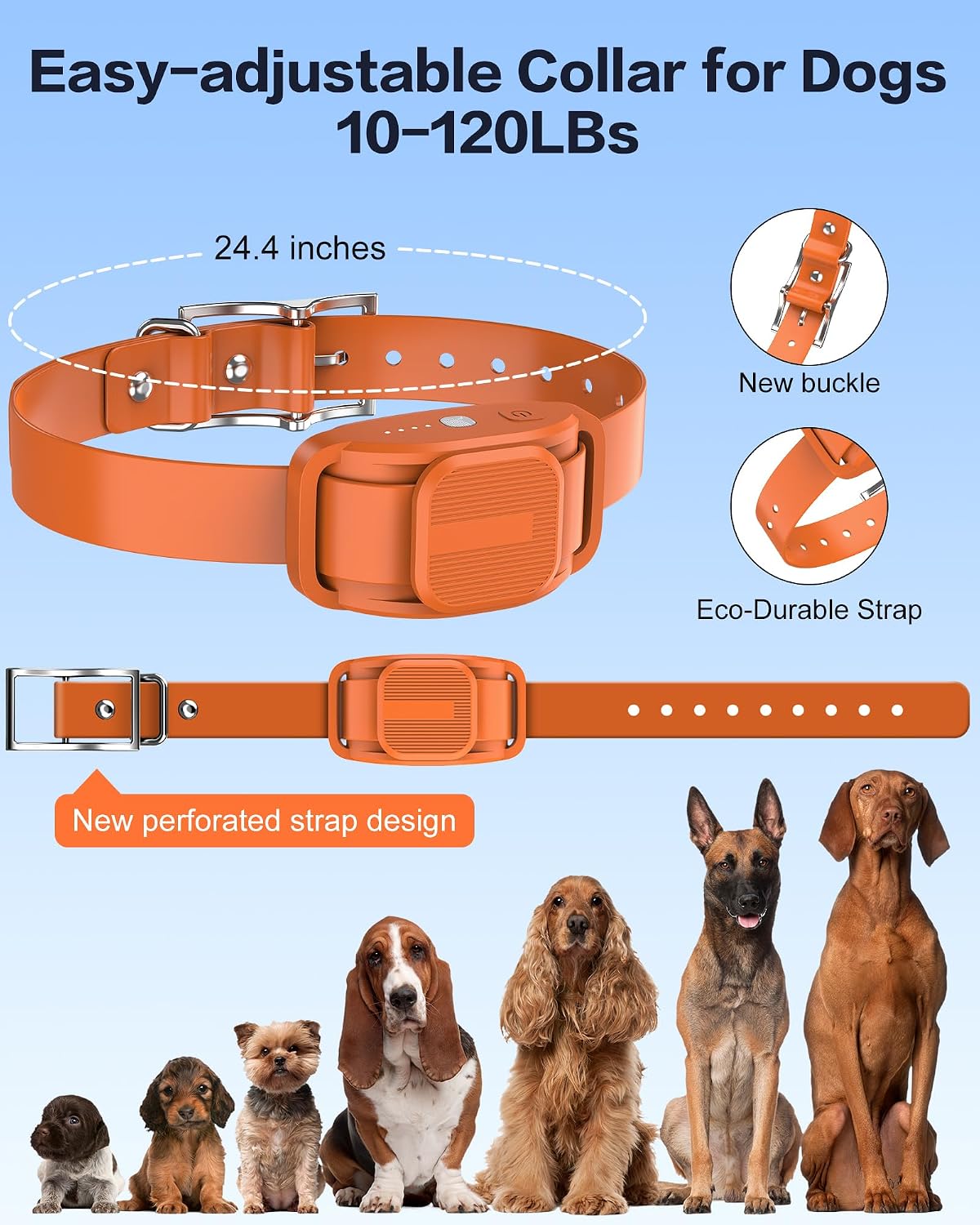 Shock Collar for Dogs with Remote, Dog Training Collar for 10-120lbs Dogs