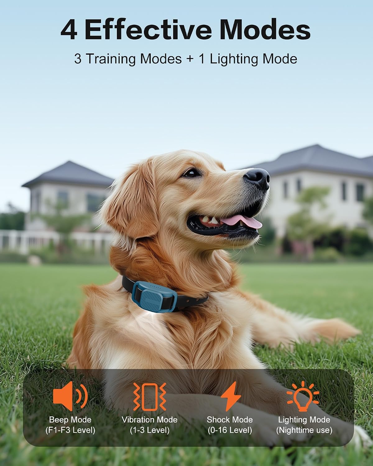 Shock Collar for Dogs with Remote, Dog Training Collar for 10-120lbs Dogs