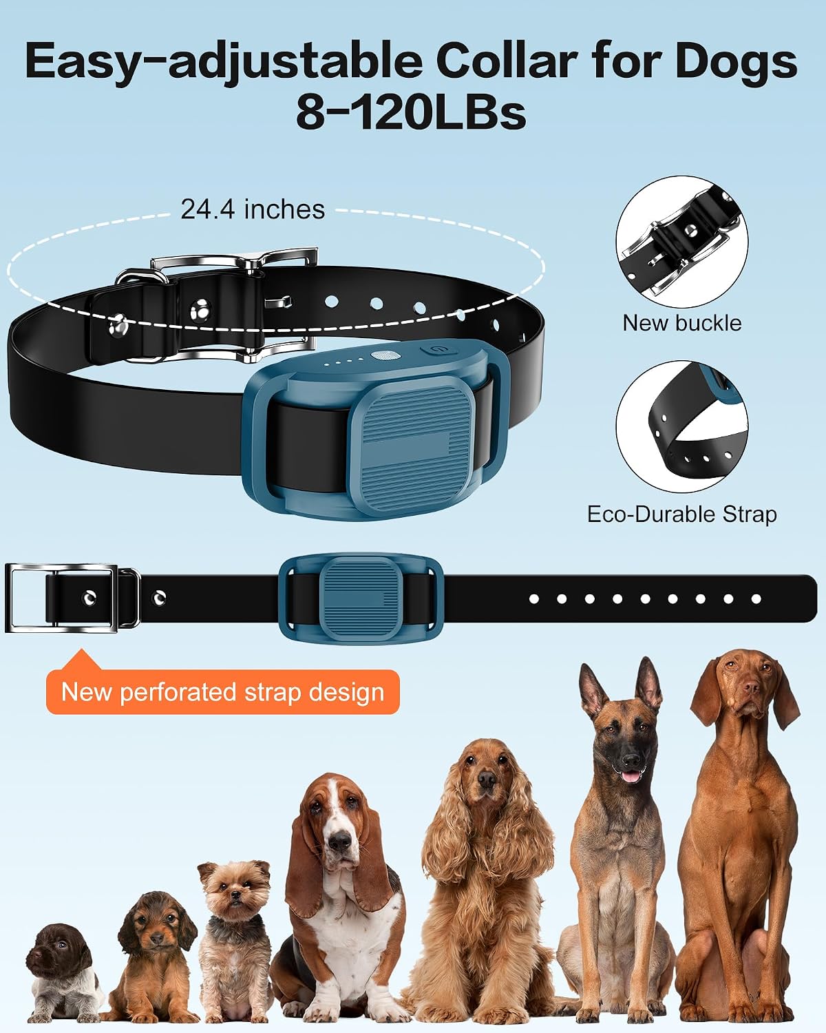 Shock Collar for Dogs with Remote, Dog Training Collar for 10-120lbs Dogs