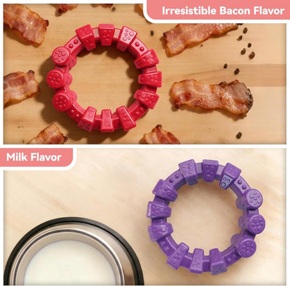 2 Pack Indestructible Dog Chew Toys for Aggressive Chewers