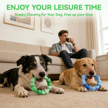 2 Pack Indestructible Dog Chew Toys for Aggressive Chewers