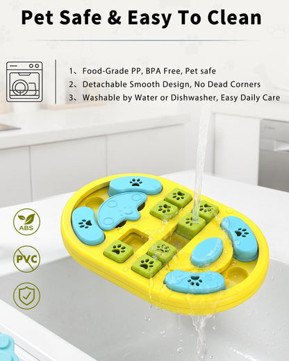 Dog Puzzle Toy, Interactive Enrichment Treat Food Puzzles, Gray