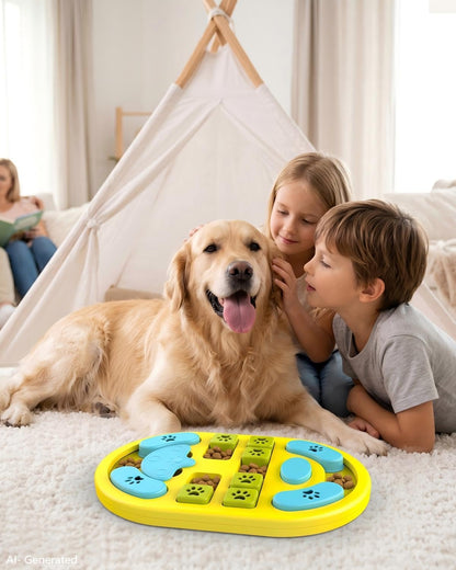 Dog Puzzle Toy, Interactive Enrichment Treat Food Puzzles, Gray
