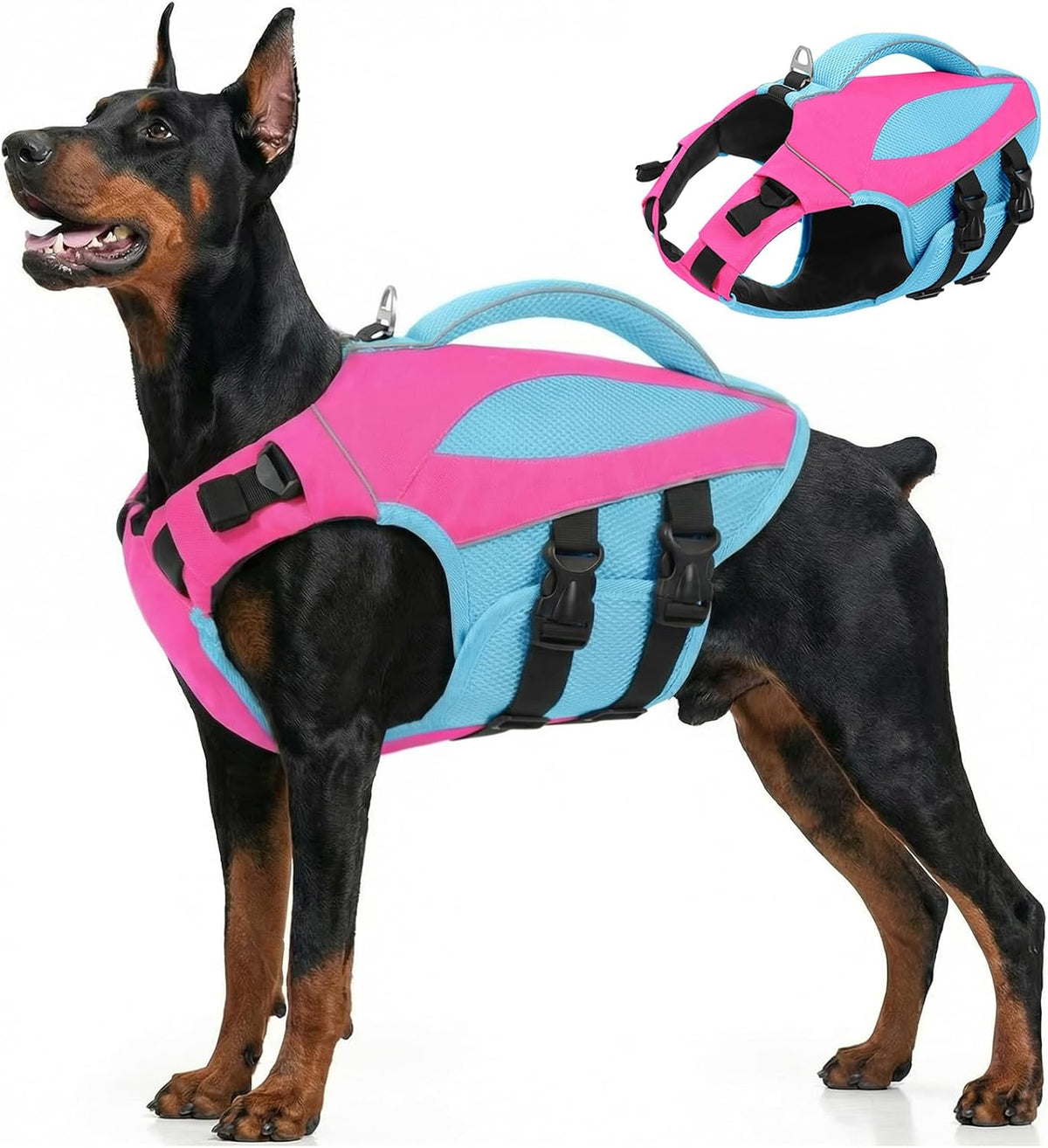 Large Dog Life Jacket High Buoyancy Dog Life Vest for Swimming, XL
