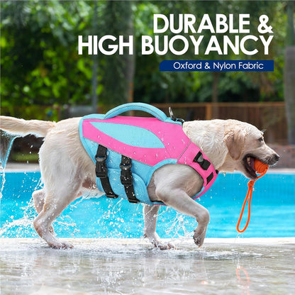 Large Dog Life Jacket High Buoyancy Dog Life Vest for Swimming, XL