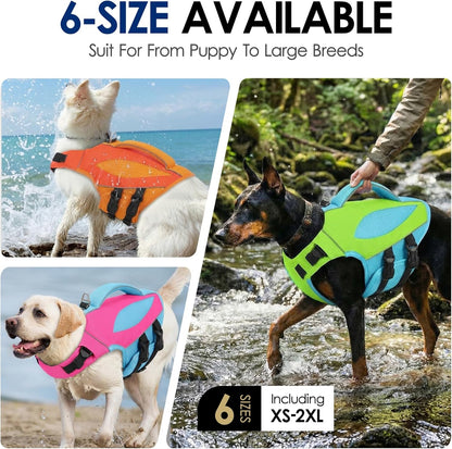 Large Dog Life Jacket High Buoyancy Dog Life Vest for Swimming, XL