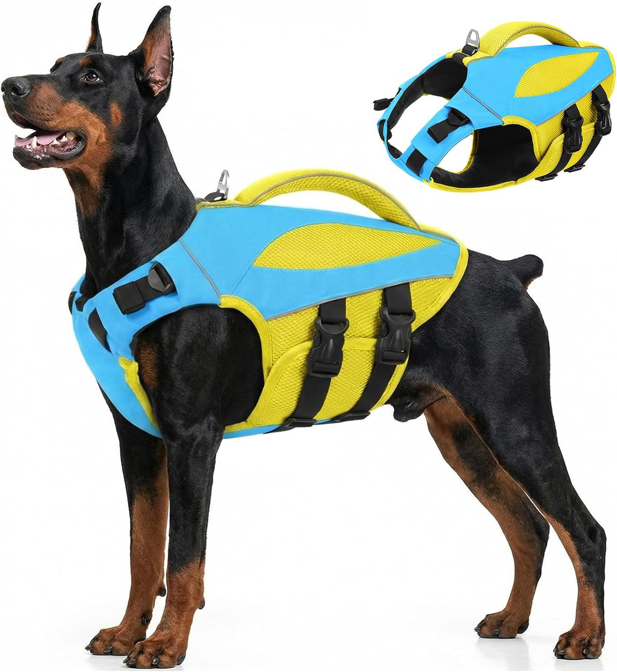 Large Dog Life Jacket High Buoyancy Dog Life Vest for Swimming, XL