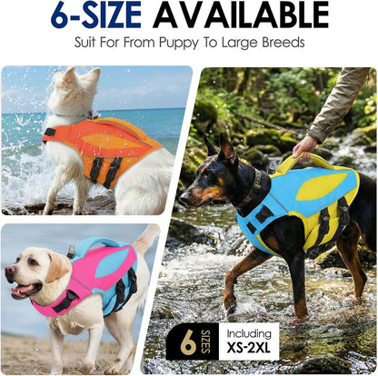 Large Dog Life Jacket High Buoyancy Dog Life Vest for Swimming, XL