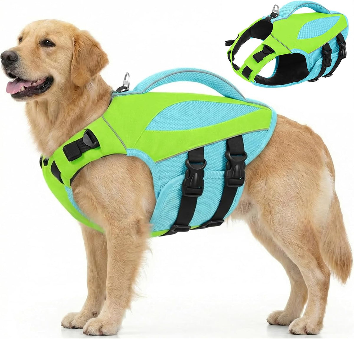 Large Dog Life Jacket High Buoyancy Dog Life Vest for Swimming, XL