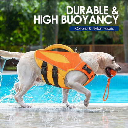 Large Dog Life Jacket High Buoyancy Dog Life Vest for Swimming, XL