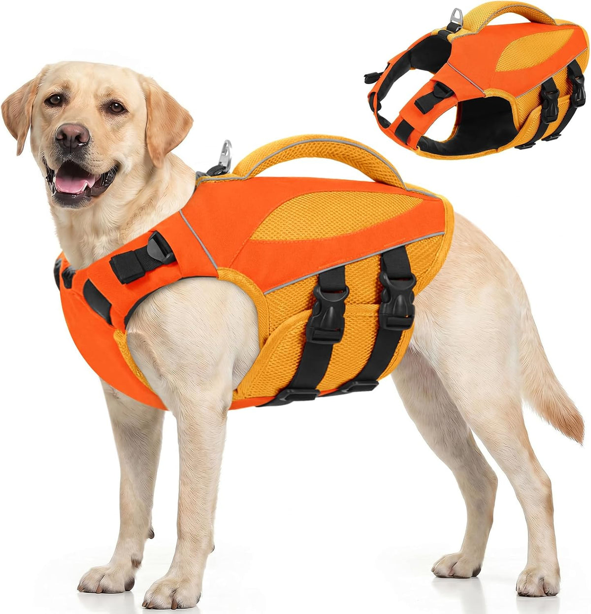 Large Dog Life Jacket High Buoyancy Dog Life Vest for Swimming, XL