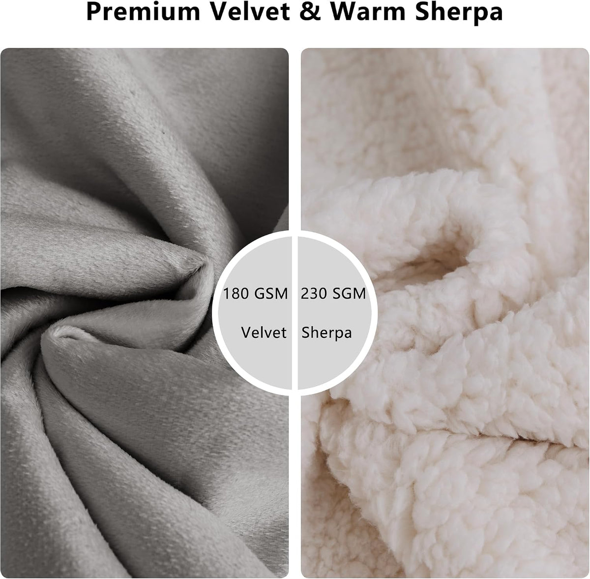 Waterproof Blanket for Dogs - Pet Throw as Furniture Protector | Cozy Sherpa & Smooth Velvet, Reversible and Machine Washable, for Couch and Bed, 60"x80", Dark Grey