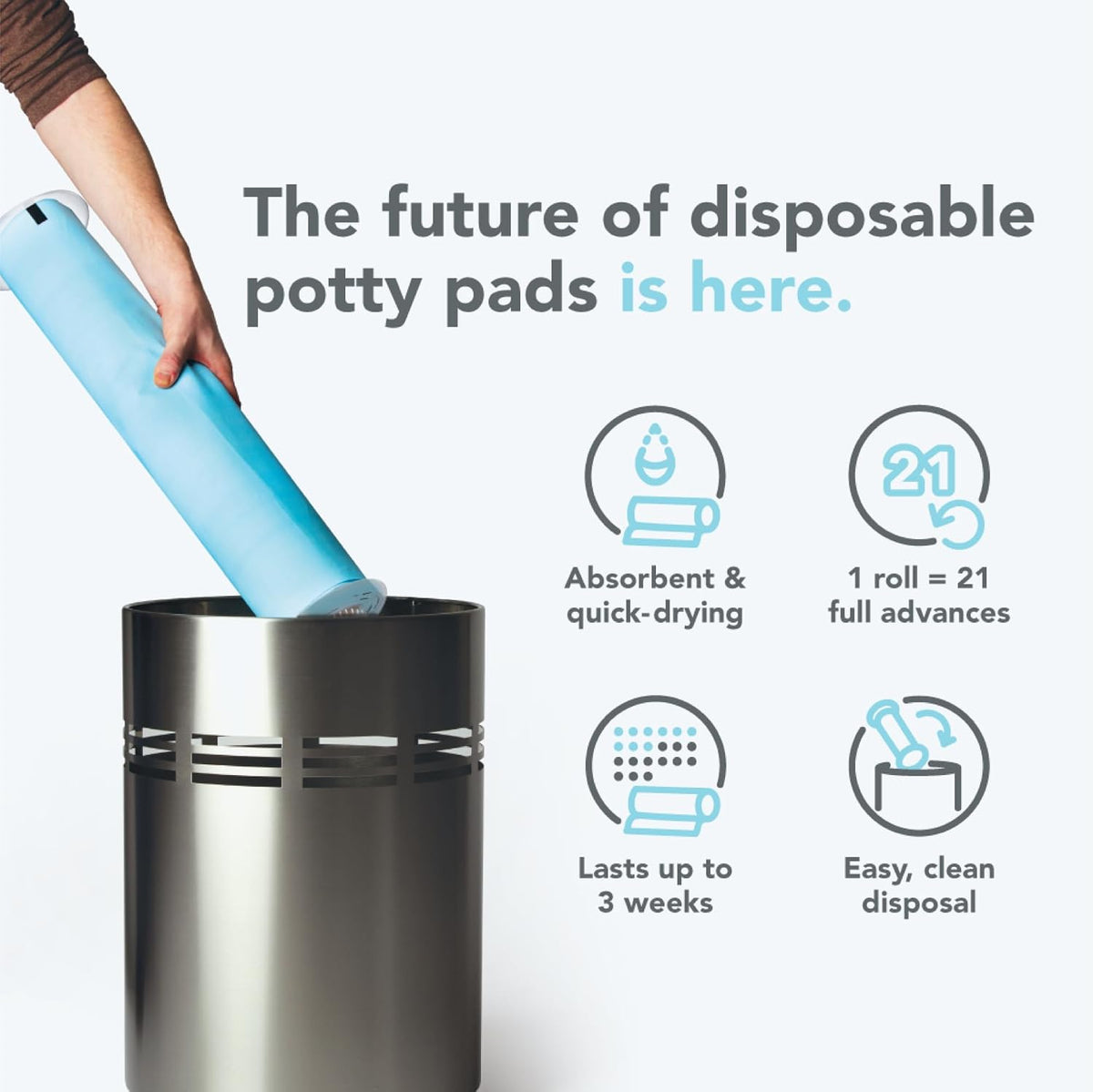 Replacement Rolls for Self-Cleaning Dog Potty (2 Roll Pack)