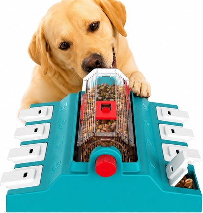 KADTC 2-Level Dog Puzzle Toy Rotating Treat Dispenser for Small/Medium Dogs