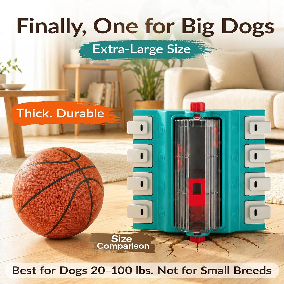 KADTC 2-Level Dog Puzzle Toy Rotating Treat Dispenser for Small/Medium Dogs