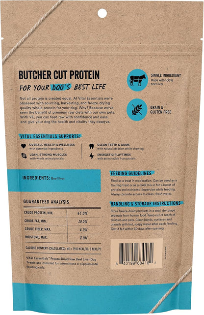 Freeze Dried Dog Treats, Chicken Breast, 2.1 oz Bag