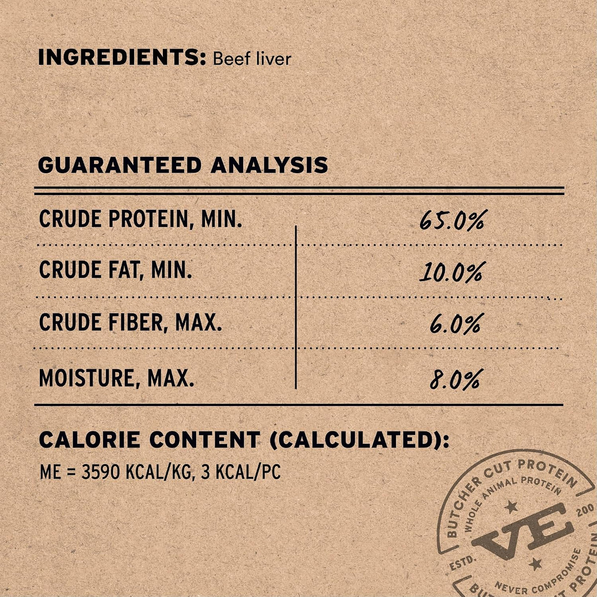 Freeze Dried Dog Treats, Chicken Breast, 2.1 oz Bag